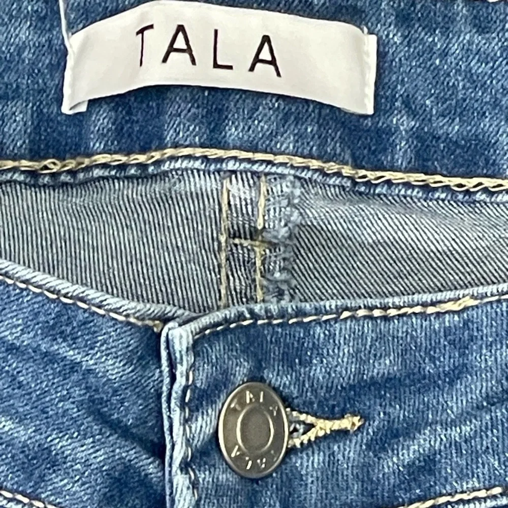 TALA Jeans Distressed High-Waisted Button-Fly With Stretch- Size Women’s 10 - Picture 3 of 7